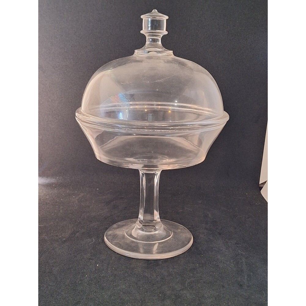 Unmarked Federalist style compote candy dish 11" tall